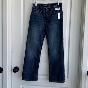 Old Navy Straight Leg Jeans in Deep Blue Wash